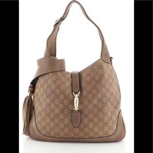 Gucci Jackie Bag GUCCISSIMA brown medium